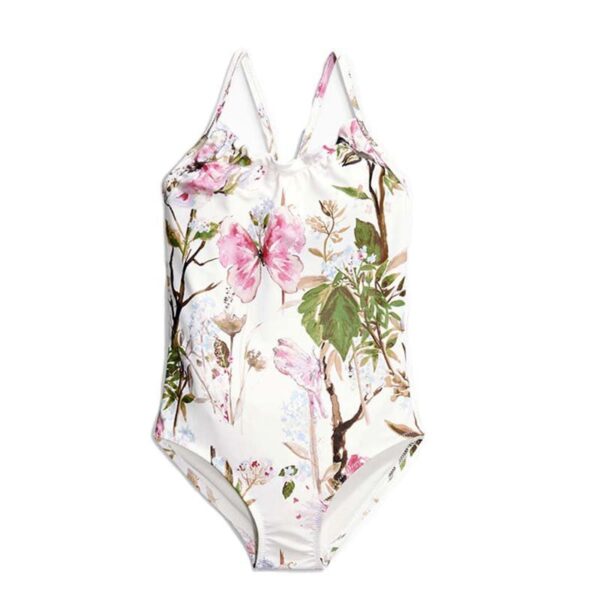 Kids Butterfly & Flower Pattern Wet Suit for Girls